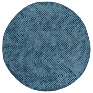 Safavieh Glamour 6'-0&quot x 6'-0&quot Wool Hand Tufted Rug in Navy