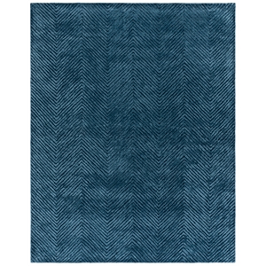 Safavieh Glamour 8'-0&quot x 10'-0&quot Wool Hand Tufted Rug in Navy