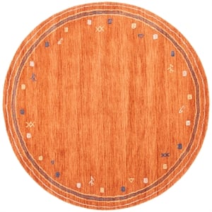 Safavieh Himalaya 10'-0&quot x 10'-0&quot Wool  Hand Loomed Rug in Rust
