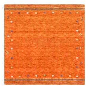 Safavieh Himalaya 10'-0&quot x 10'-0&quot Wool  Hand Loomed Rug in Rust
