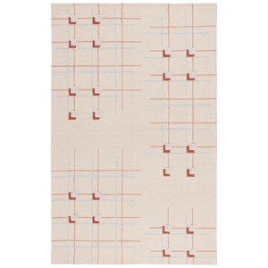 Safavieh Genre 2'-3&quot x 5'-0&quot Wool and Cotton Hand Tufted Rug in Beige / Rust