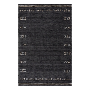 Safavieh Himalaya 4'-0&quot x 6'-0&quot Wool  Hand Loomed Rug in Charcoal