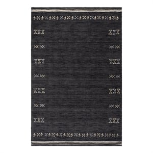 Safavieh Himalaya 5'-0&quot x 8'-0&quot Wool  Hand Loomed Rug in Charcoal