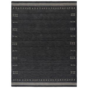 Safavieh Himalaya 6'-0&quot x 8'-0&quot Wool  Hand Loomed Rug in Charcoal
