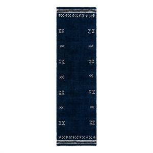 Safavieh Himalaya 2'-3&quot x 8'-0&quot Wool  Hand Loomed Rug in Navy