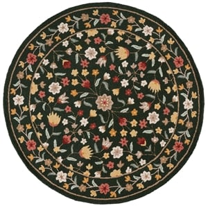 Safavieh Chelsea 6'-0&quot x 6'-0&quot Wool and Cotton Hand Tufted Rug in Green / Red
