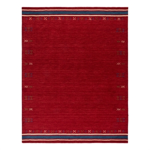 Safavieh Himalaya 9'-0&quot x 12'-0&quot Wool  Hand Loomed Rug in Red