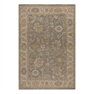 Safavieh Izmir 6'-0&quot x 9'-0&quot Wool Hand Knotted Rug in Light Blue / Ivory
