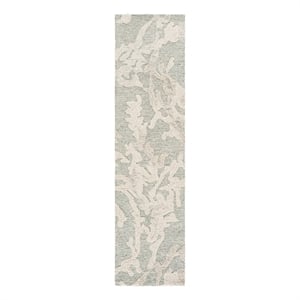Safavieh Harvest 2'-3&quot x 9'-0&quot Wool and Cotton Hand Tufted Rug inLightGray/Ivory