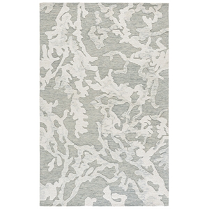Safavieh Harvest 3'-0&quot x 5'-0&quot Wool and Cotton Hand Tufted Rug inLightGray/Ivory