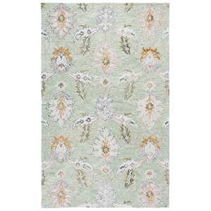 Safavieh Jardin 3'-0&quot x 5'-0&quot Wool and Cotton Hand Tufted Rug in Sage / Green