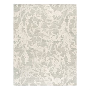 Safavieh Harvest 8'-0&quot x 10'-0&quot Wool  Hand Tufted Rug in Light Gray / Ivory