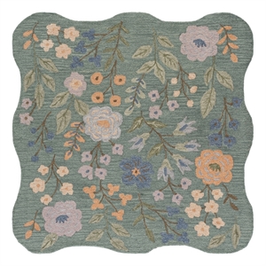 Safavieh Jardin 6'-0&quot x 6'-0&quot Wool and Cotton Hand Tufted Rug in Gray / Sage