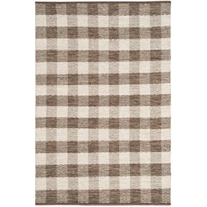 Safavieh Kilim 3'-0&quot x 5'-0&quot Wool and Cotton Hand Woven Rug in Light Gray /Brown