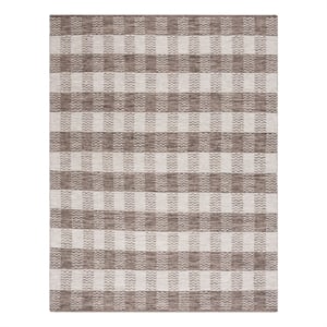 Safavieh Kilim 9'-0&quot x 12'-0&quot Wool and Cotton Hand Woven Rug in Light Gray/Brown