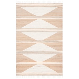 Safavieh Kilim 6'-0&quot x 9'-0&quot Jute Hand Woven Rug in Natural / Ivory