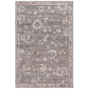 Safavieh Kenya 9'-0&quot x 12'-0&quot Wool and Cotton Hand Tufted Rug in Gray / Ivory