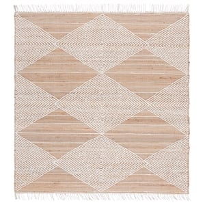 Safavieh Kilim 6'-0&quot x 6'-0&quot Jute Hand Woven Rug in Natural