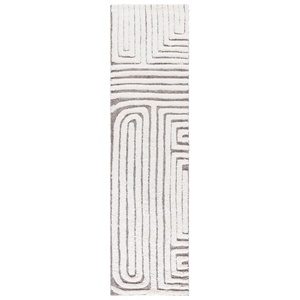 Safavieh Kilim 2'-3&quot x 13'-0&quot Wool  Handmade Rug in Beige / Ivory