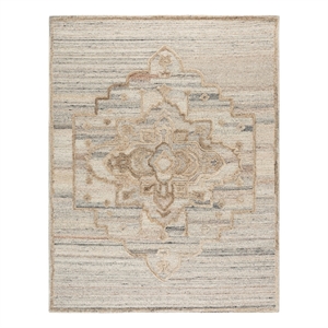 Safavieh Kenya 8'-0&quot x 10'-0&quot Wool and Cotton Hand Tufted Rug in Brown / Gray