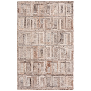 Safavieh Kenya 2'-3&quot x 9'-0&quot Wool and Cotton Hand Tufted Rug in Brown / Gray