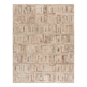 Safavieh Kenya 8'-0&quot x 10'-0&quot Wool and Cotton Hand Tufted Rug in Brown / Gray