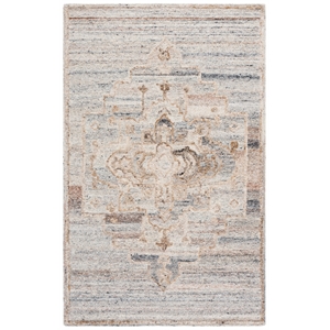 Safavieh Kenya 2'-3&quot x 9'-0&quot Wool and Cotton Hand Tufted Rug in Brown / Gray