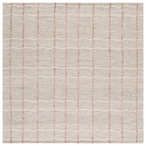 Safavieh Metro 6'-0&quot x 6'-0&quot Wool and Cotton Hand Tufted Rug in Sage / Rust
