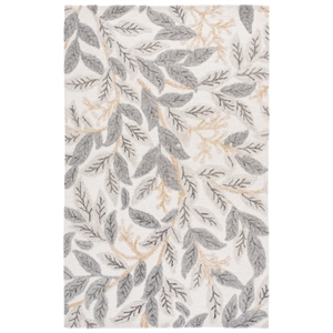 Safavieh Jardin 6'-0&quot x 9'-0&quot Wool and Cotton Hand Tufted Rug in Ivory / Gray
