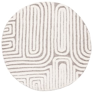 Safavieh Kilim 4'-0&quot x 4'-0&quot Wool  Handmade Rug in Beige / Ivory