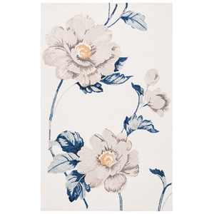 Safavieh Jardin 3'-0&quot x 5'-0&quot Wool  Hand Tufted Rug in Ivory / Gray