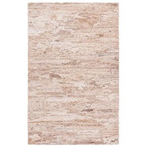 Safavieh Kenya 2'-3&quot x 9'-0&quot Wool and Cotton Hand Tufted Rug in Brown / Beige