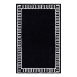 Safavieh Metro 5'-0&quot x 8'-0&quot Wool and Cotton Hand Tufted Rug in Charcoal / Ivory