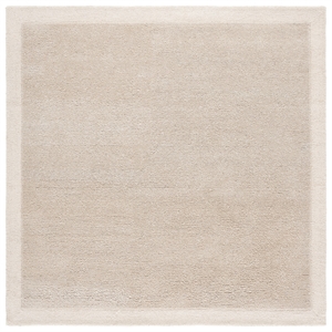 safavieh metro 6'-0&quot x 6'-0&quot wool and cotton hand tufted rug in light gray/ivory
