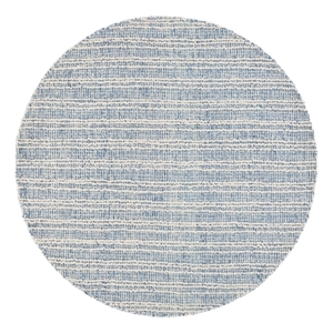 safavieh metro 6'-0&quot x 6'-0&quot wool and cotton hand tufted rug in blue / ivory