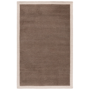 Safavieh Metro 8'-0&quot x 10'-0&quot Wool and Cotton Hand Tufted Rug in Brown / Ivory