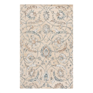 Safavieh Metro 4'-0&quot x 6'-0&quot Wool  Hand Tufted Rug in Beige / Gray