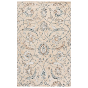 Safavieh Metro 6'-0&quot x 9'-0&quot Wool  Hand Tufted Rug in Beige / Gray
