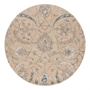 Safavieh Metro 6'-0&quot x 6'-0&quot Wool  Hand Tufted Rug in Beige / Gray