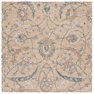 Safavieh Metro 6'-0&quot x 6'-0&quot Wool  Hand Tufted Rug in Beige / Gray