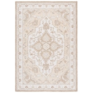 Safavieh Metro 3'-0&quot x 5'-0&quot Wool and Cotton Hand Tufted Rug in Beige / Ivory