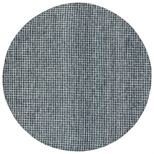 Safavieh Metro 6'-0&quot x 6'-0&quot Wool and Cotton Hand Tufted Rug in Dark Gray /Ivory