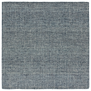 Safavieh Metro 6'-0&quot x 6'-0&quot Wool and Cotton Hand Tufted Rug in Dark Gray /Ivory