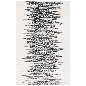 Safavieh Metro 2'-0&quot x 3'-0&quot Wool and Cotton Hand Tufted Rug in Black / Ivory