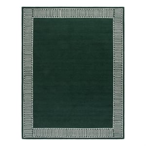 Safavieh Metro 9'-0&quot x 12'-0&quot Wool and Cotton Hand Tufted Rug in Green / Ivory