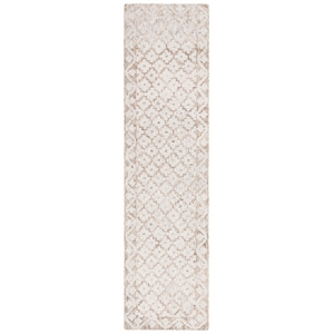 Safavieh Metro 2'-3&quot x 11'-0&quot Wool and Cotton Hand Tufted Rug in Beige / Sage