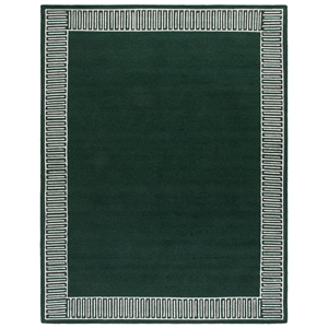 Safavieh Metro 5'-0&quot x 8'-0&quot Wool and Cotton Hand Tufted Rug in Green / Ivory