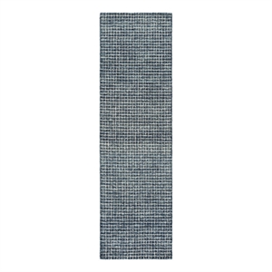 Safavieh Metro 2'-3&quot x 8'-0&quot Wool and Cotton Hand Tufted Rug in Dark Gray /Ivory