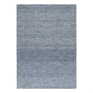 Safavieh Metro 5'-0&quot x 8'-0&quot Wool and Cotton Hand Tufted Rug in Dark Gray /Ivory