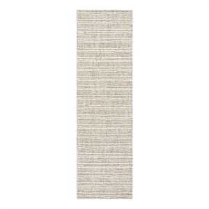 Safavieh Metro 2'-3&quot x 8'-0&quot Wool and Cotton Hand Tufted Rug in Gray / Ivory